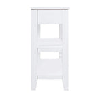 Table de canapé en bois 42 pouces avec 2 tiroirs de rangement et 2 étagères