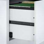 Bureau d'angle Echo avec huche et tiroirs