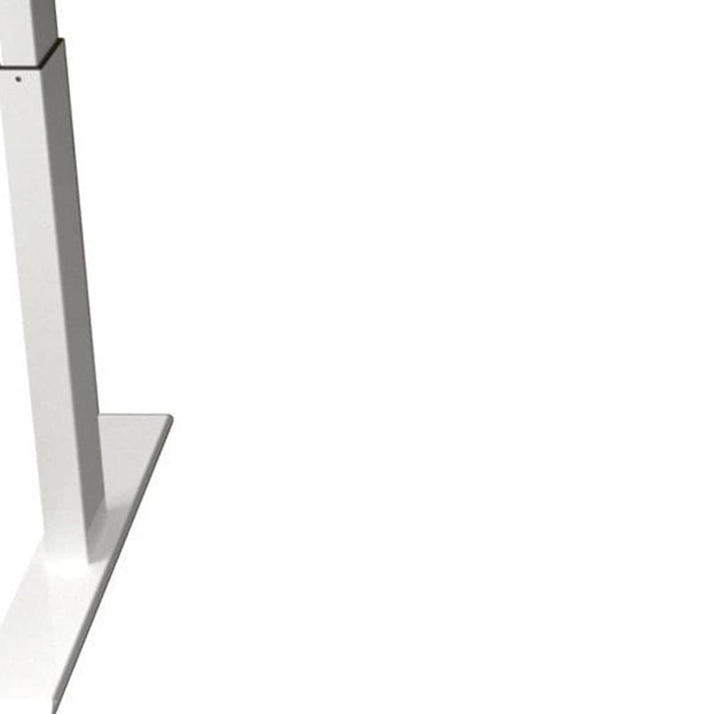 Bureau debout électrique réglable en hauteur, Chêne et Blanc, 160 cm de large avec tiroir