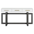 Élégante Console avec Trois Tiroirs, Table d'entrée Extra Longue pour Entrée, Couloir, Salon, Hall d'entrée, Corridor