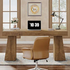 Bureau de direction moderne 55 pouces, bureau d'ordinateur en bois, poste de travail professionnel