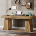 Bureau de direction moderne 55 pouces, bureau d'ordinateur en bois, poste de travail professionnel