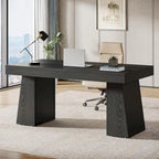 Bureau de direction moderne 55 pouces, bureau d'ordinateur en bois, poste de travail professionnel