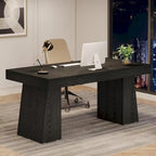 Bureau de direction moderne 55 pouces, bureau d'ordinateur en bois, poste de travail professionnel