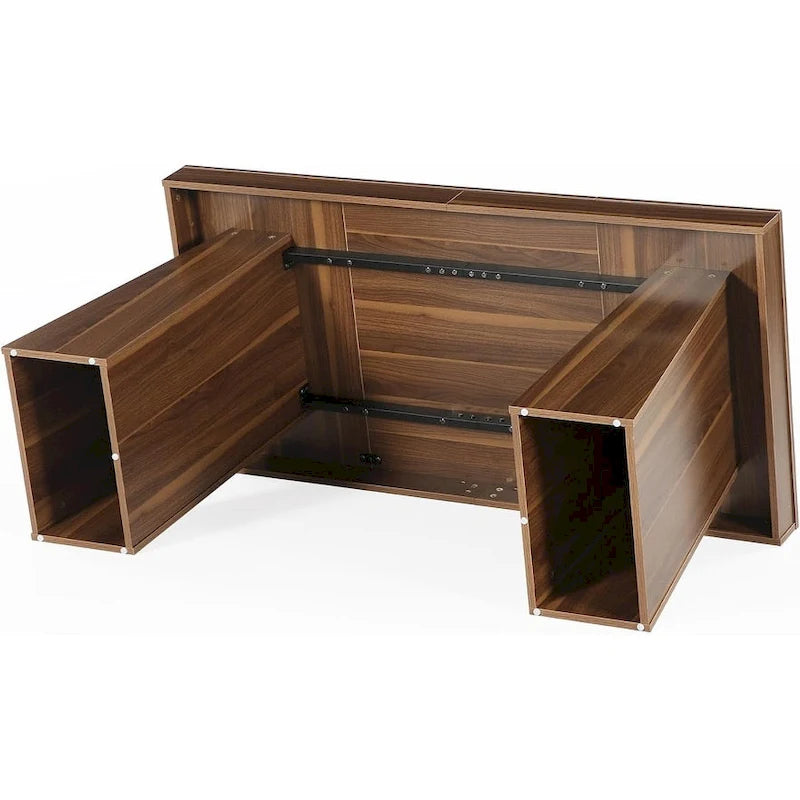 Bureau de direction moderne 55 pouces, bureau d'ordinateur en bois, poste de travail professionnel