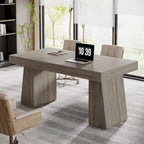 Bureau de direction moderne 55 pouces, bureau d'ordinateur en bois, poste de travail professionnel
