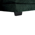 Canapé d'angle moderne en forme de U en chenille 4 places avec double coussin, 2 chaises longues et mousse haute densité 110,63
