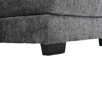 Canapé d'angle moderne en forme de U en chenille 4 places avec double coussin, 2 chaises longues et mousse haute densité 110,63