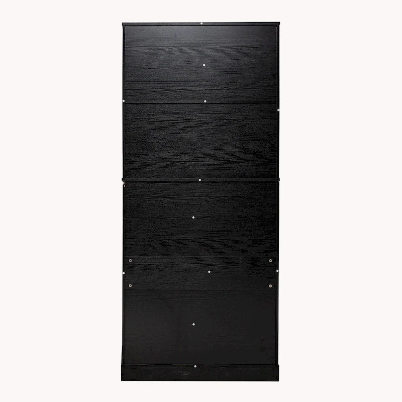 Meuble de cuisine de 72H avec 3 tiroirs à clavier, armoire autoportante avec 6 étagères de porte réglables, armoire de rangement