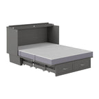 Lit escamotable coffre Chelsea Queen avec matelas