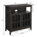 Meuble TV Big Sur Highboy de 40 pouces avec rangements, par Convenience Concepts
