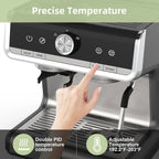 Machine à café expresso, avec moulin, réservoir d'eau de 2,8 L