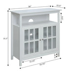 Meuble TV Big Sur Highboy de 40 pouces avec rangements, par Convenience Concepts