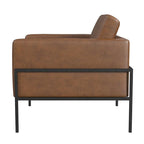 Fauteuil club moderne HomePop rembourré avec cadre en métal