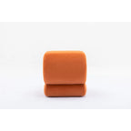 Tabouret de maquillage/repose-pieds moderne en tissu courbé en S