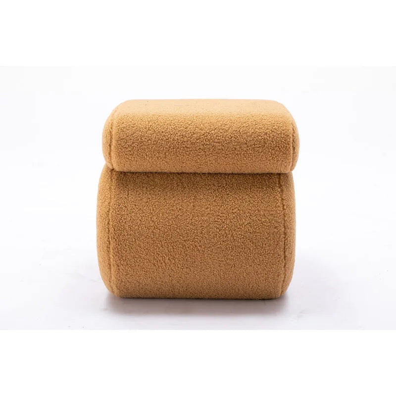 Tabouret de maquillage/repose-pieds moderne en tissu courbé en S