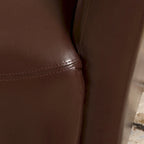 Fauteuil pivotant club à oreilles en cuir reconstitué Angelo par Christopher Knight Home
