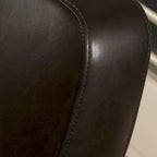 Fauteuil pivotant club à oreilles en cuir reconstitué Angelo par Christopher Knight Home