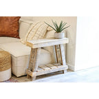 Table d'appoint à cadre en A Luxe aztèque 26x8x23 (naturel)