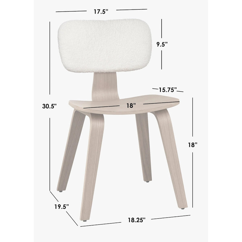Chaises de salle à manger scandinaves (lot de 2)