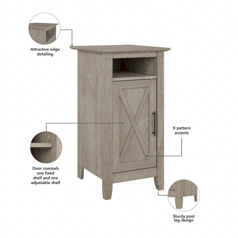 Table d'appoint Key West avec porte par Bush Furniture