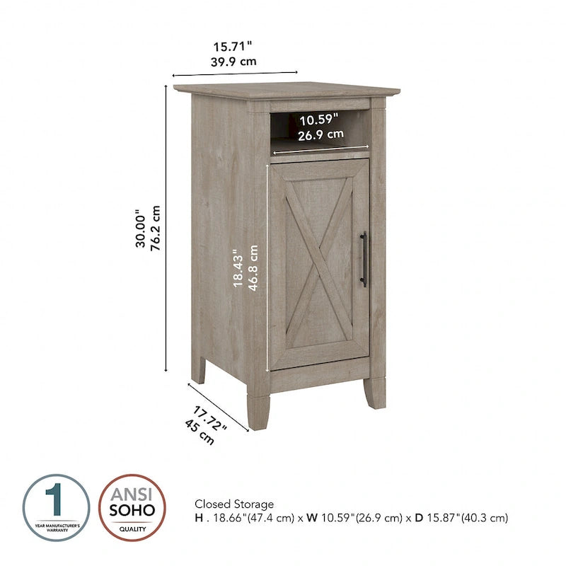 Table d'appoint Key West avec porte par Bush Furniture