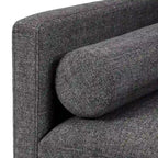 Fauteuil de style Mid-Century avec pieds fuselés et traversins