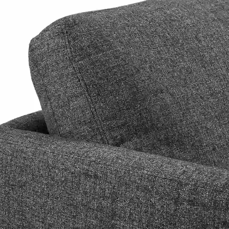 Fauteuil de style Mid-Century avec pieds fuselés et traversins