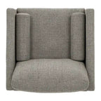 Fauteuil de style Mid-Century avec pieds fuselés et traversins