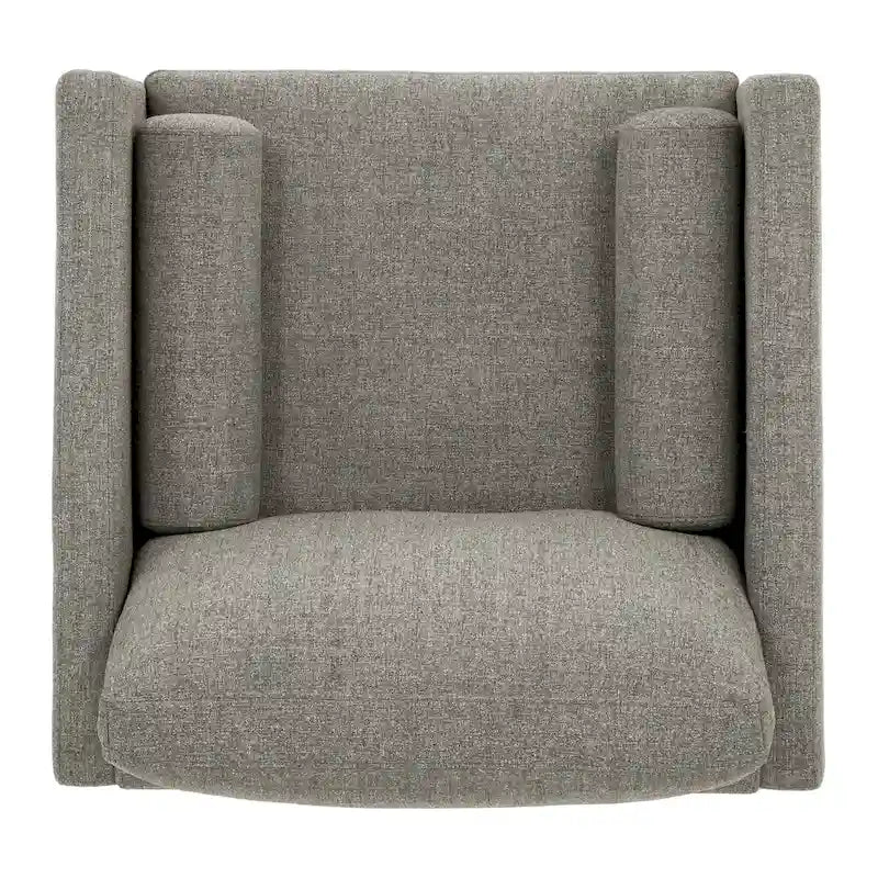 Fauteuil de style Mid-Century avec pieds fuselés et traversins