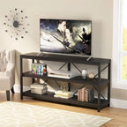 Table console de canapé, Meuble TV console à 3 niveaux, Table d'entrée
