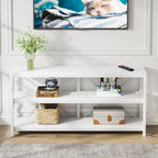 Table console de canapé, Meuble TV console à 3 niveaux, Table d'entrée