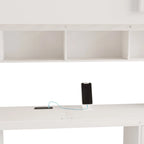 Lit mezzanine avec bureau, armoires