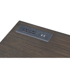 Bureau d'angle informatique Bird Glam Metal à plateau relevable avec ports USB