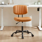 Chaise de bureau à dossier bas petite chaise de bureau à roulettes