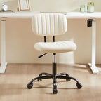 Chaise de bureau à dossier bas petite chaise de bureau à roulettes