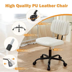 Chaise de bureau à dossier bas petite chaise de bureau à roulettes