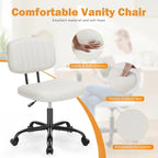 Chaise de bureau à dossier bas petite chaise de bureau à roulettes