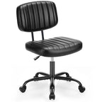 Chaise de bureau à dossier bas petite chaise de bureau à roulettes