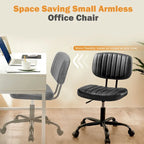 Chaise de bureau à dossier bas petite chaise de bureau à roulettes