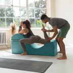 Avana Kami Chaise convertible / Yoga & Massage - Pouf 2 en 1 avec chaise longue de yoga escamotable, Microvelours - N/A