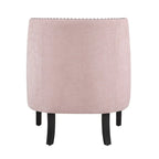 Fauteuil d'appoint traditionnel moderne, revêtement en chenille, capitonnage, bois massif, 1 pièce, mobilier de salon