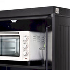 Meuble de cuisine, Grand placard de rangement, Armoire autonome avec tiroir, portes et étagères réglables