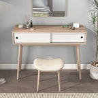 Table d'entrée avec 2 tiroirs à panneaux sculptés, table console avec espace de rangement et pieds en bois, table de canapé derrière le canapé pour le couloir