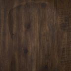 Table à manger hauteur comptoir noire et marron foncé, 122 cm L x 122 cm P x 91 cm H