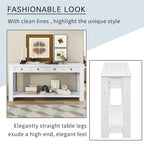 Console / Table d'appoint avec tiroirs de rangement et étagère inférieure pour entrée/couloir