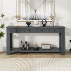 Console / Table d'appoint avec tiroirs de rangement et étagère inférieure pour entrée/couloir