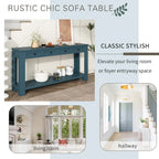Console / Table d'appoint avec tiroirs de rangement et étagère inférieure pour entrée/couloir