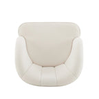Fauteuil d'appoint rembourré avec pieds en bois
