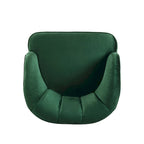 Fauteuil d'appoint rembourré avec pieds en bois